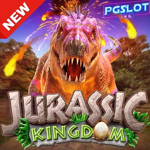 Banner Jurassic Kingdom ทดลองเล่นสล็อต pg slot